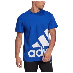 Adidas Ανδρικό T-shirt Μπλε με Λογότυπο